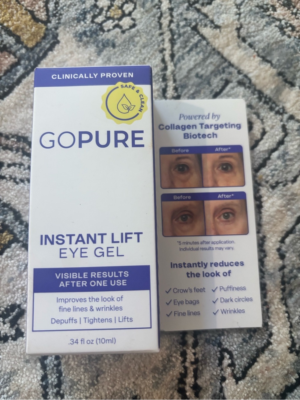 Gopure Instant Lift Eye Gel, New In Box